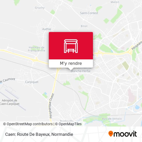 Caen: Route De Bayeux plan