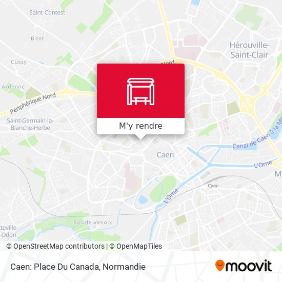 Caen: Place Du Canada plan