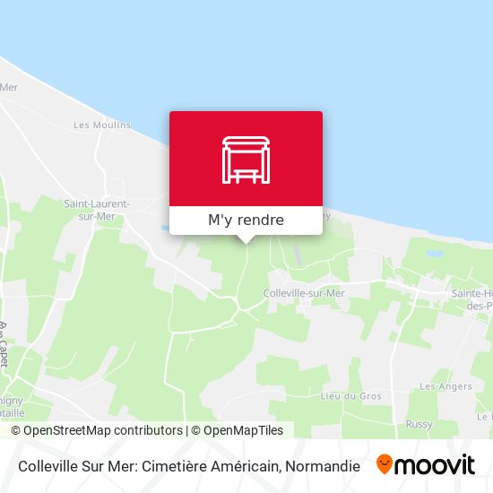 Colleville Sur Mer: Cimetière Américain plan