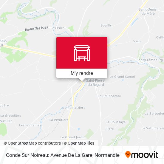 Conde Sur Noireau: Avenue De La Gare plan