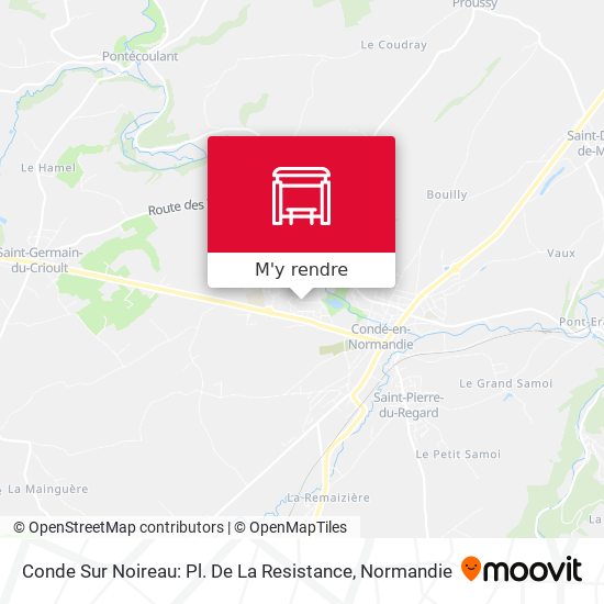 Conde Sur Noireau: Pl. De La Resistance plan