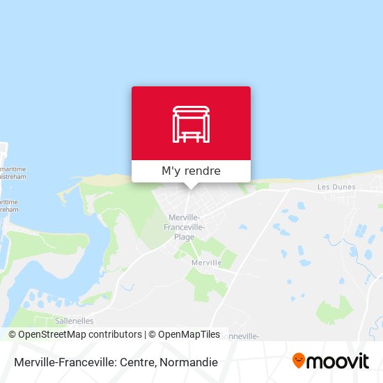 Merville-Franceville: Centre plan