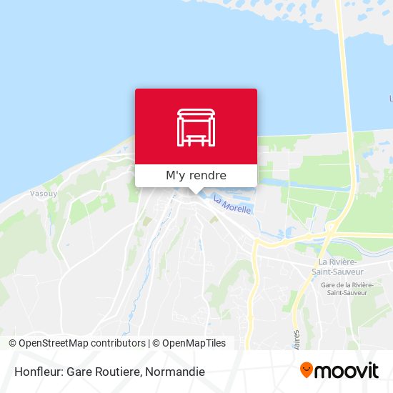 Honfleur: Gare Routiere plan