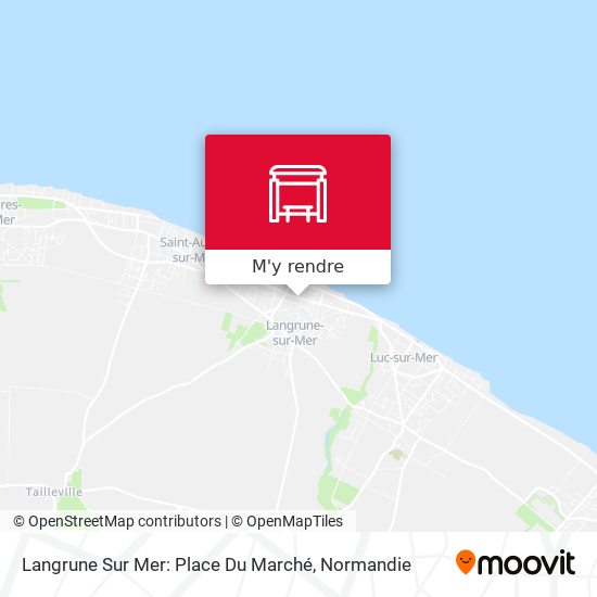 Langrune Sur Mer: Place Du Marché plan