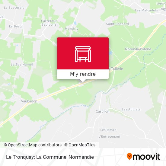 Le Tronquay: La Commune plan