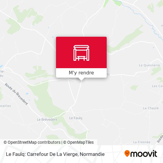 Le Faulq: Carrefour De La Vierge plan