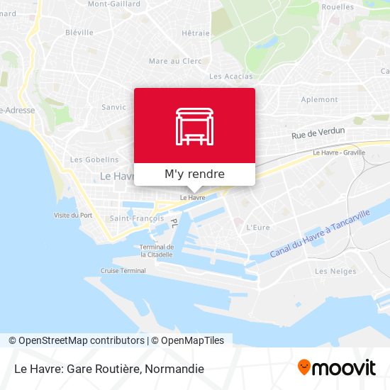 Le Havre: Gare Routière plan