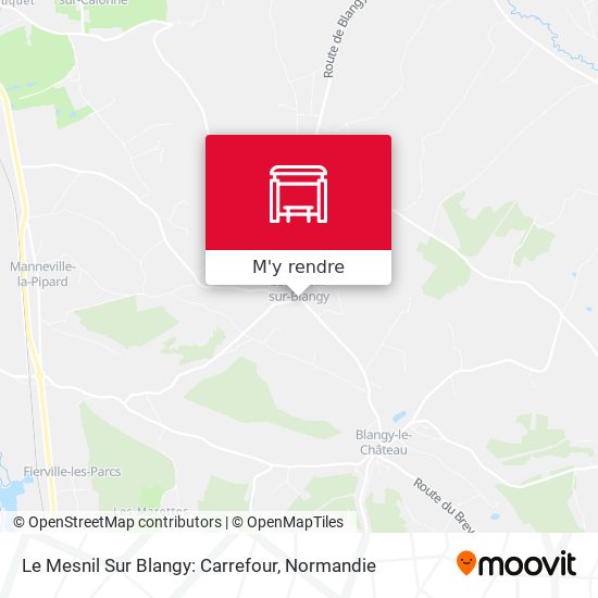 Le Mesnil Sur Blangy: Carrefour plan