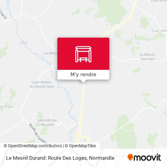 Le Mesnil Durand: Route Des Loges plan