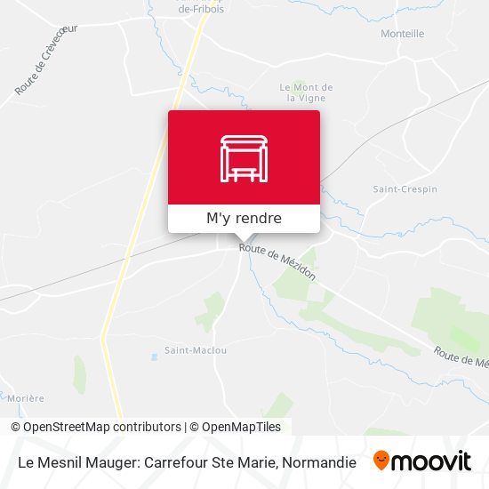 Le Mesnil Mauger: Carrefour Ste Marie plan