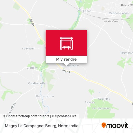 Magny La Campagne: Bourg plan