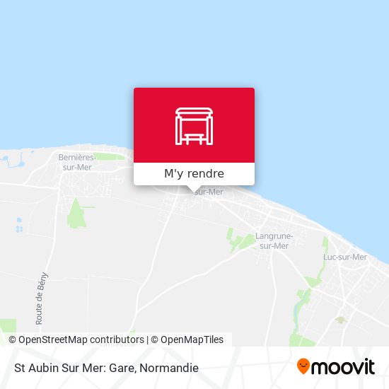 St Aubin Sur Mer: Gare plan