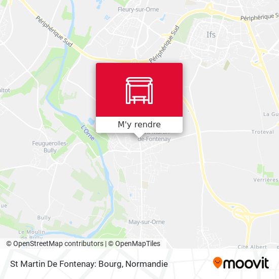 St Martin De Fontenay: Bourg plan
