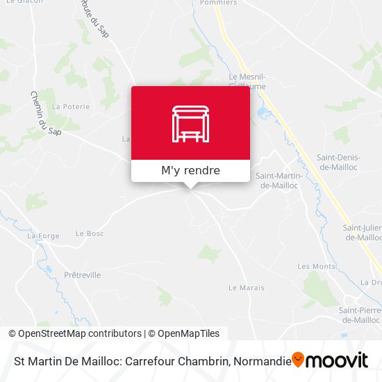 St Martin De Mailloc: Carrefour Chambrin plan