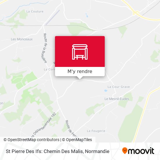 St Pierre Des Ifs: Chemin Des Malis plan