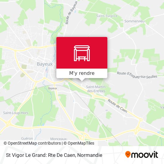 St Vigor Le Grand: Rte De Caen plan