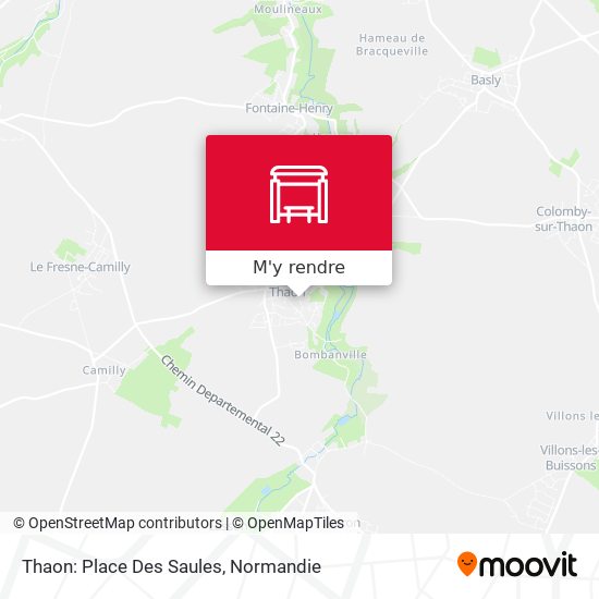 Thaon: Place Des Saules plan