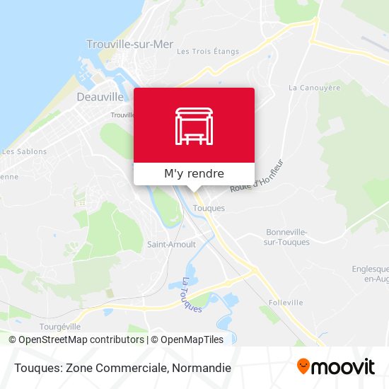 Touques: Zone Commerciale plan