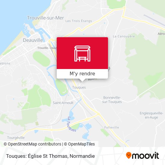 Touques: Église St Thomas plan
