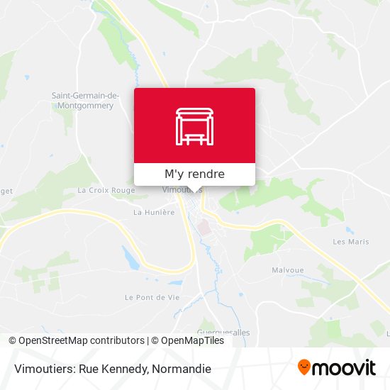 Vimoutiers: Rue Kennedy plan