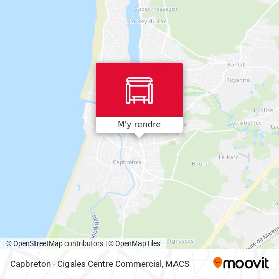 Capbreton - Cigales Centre Commercial plan