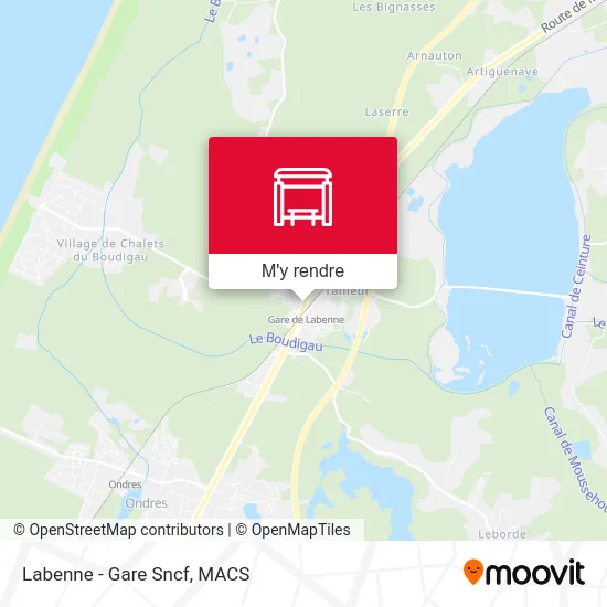 Labenne - Gare Sncf plan