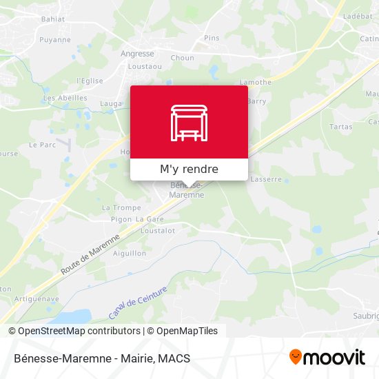Bénesse-Maremne - Mairie plan