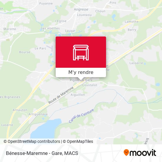 Bénesse-Maremne - Gare plan