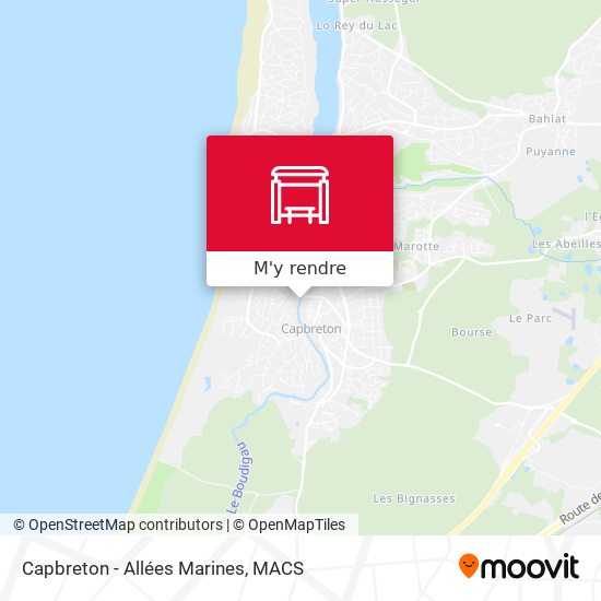 Capbreton - Allées Marines plan