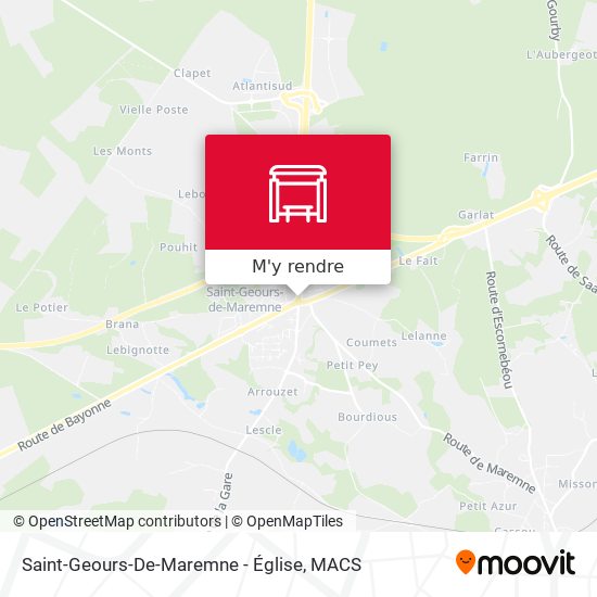 Saint-Geours-De-Maremne - Église plan