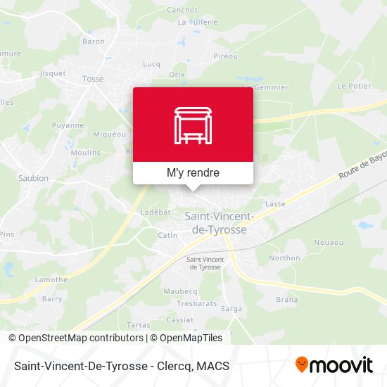 Saint-Vincent-De-Tyrosse - Clercq plan