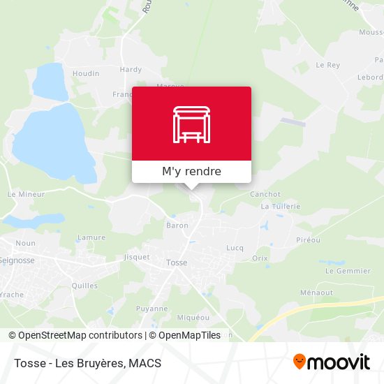 Tosse - Les Bruyères plan