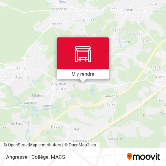 Angresse - Collège plan