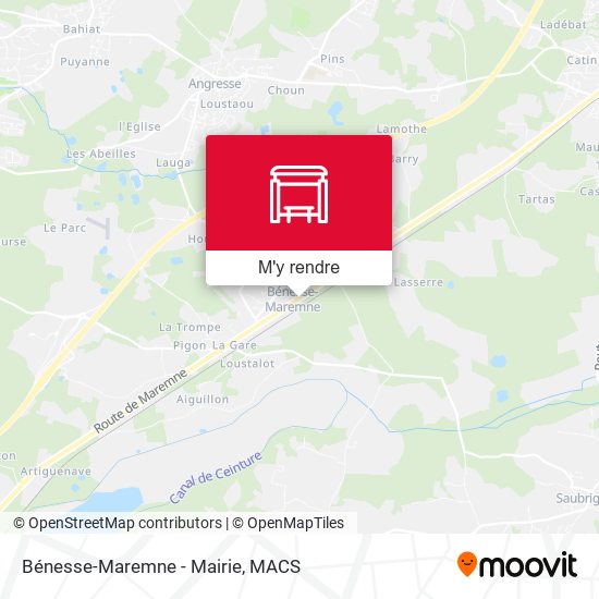 Bénesse-Maremne - Mairie plan