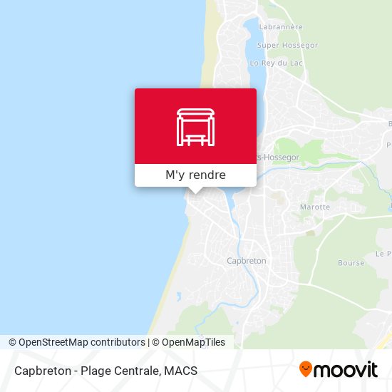 Capbreton - Plage Centrale plan