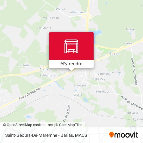 Saint-Geours-De-Maremne - Barias plan
