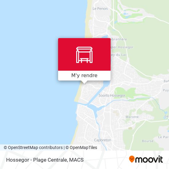 Hossegor - Plage Centrale plan