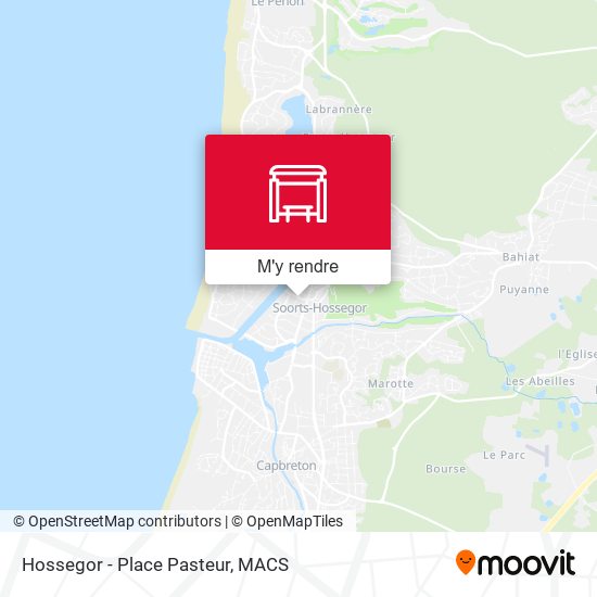 Hossegor - Place Pasteur plan