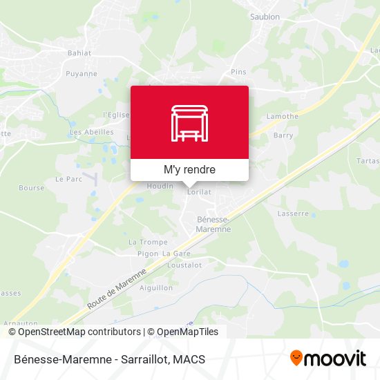 Bénesse-Maremne - Sarraillot plan