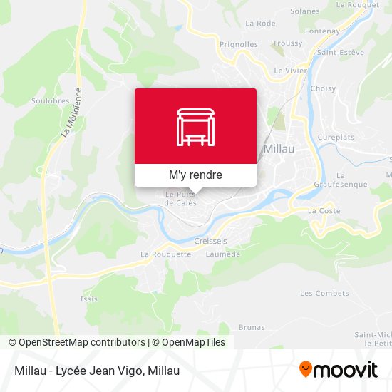 Millau - Lycée Jean Vigo plan