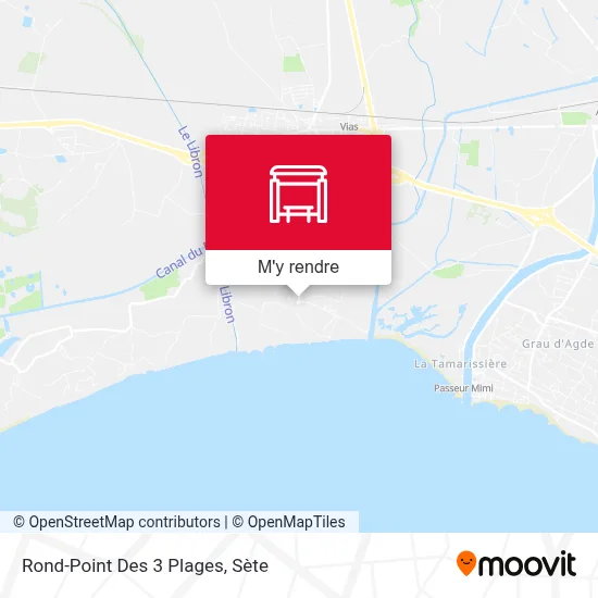 Rond-Point Des 3 Plages plan
