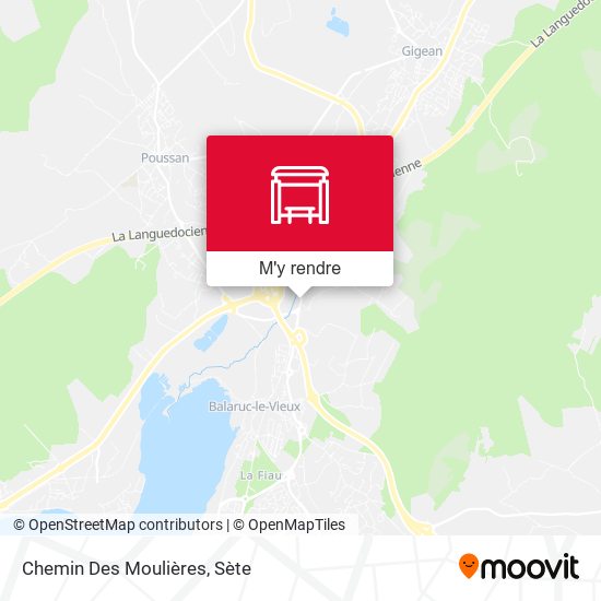 Chemin Des Moulières plan