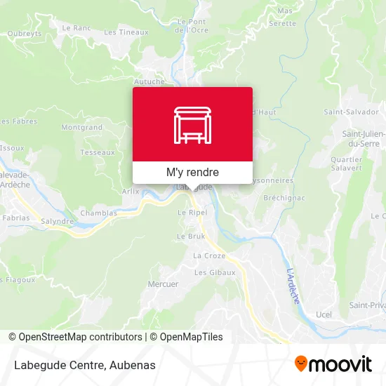 Labegude Centre plan