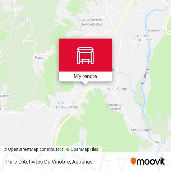 Parc D'Activités Du Vinobre plan