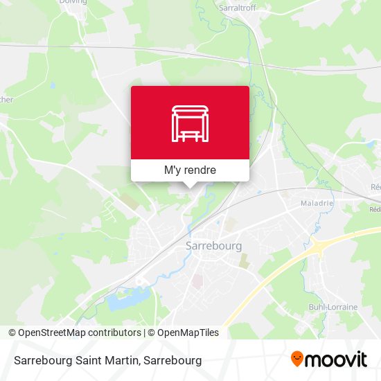 Sarrebourg Saint Martin plan