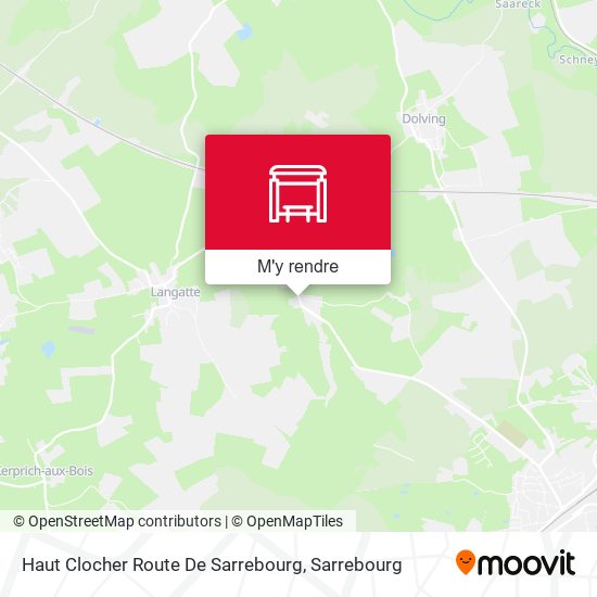 Haut Clocher Route De Sarrebourg plan