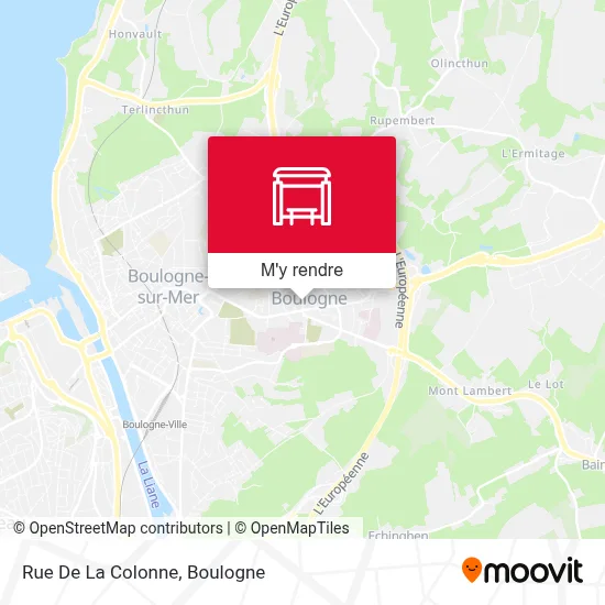 Rue De La Colonne plan