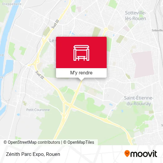 Zénith Parc Expo plan