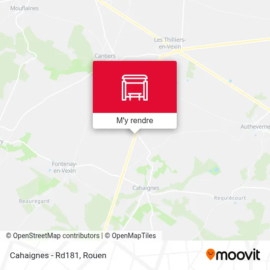 Cahaignes - Rd181 plan