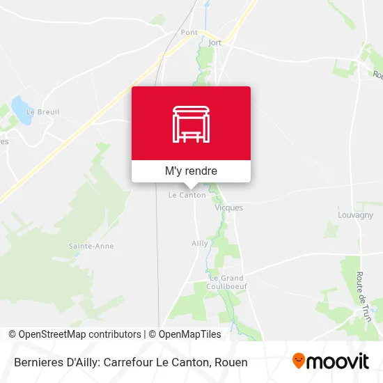 Bernieres D'Ailly: Carrefour Le Canton plan
